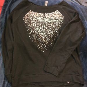 Silver studded sweater